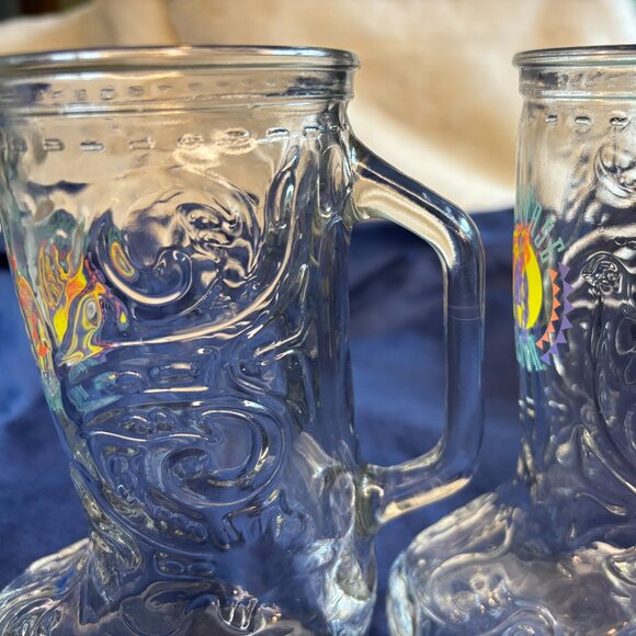 Vintage Wildhorse Saloon Clear Glass Boot Mug/Stein - Picture 7 of 16